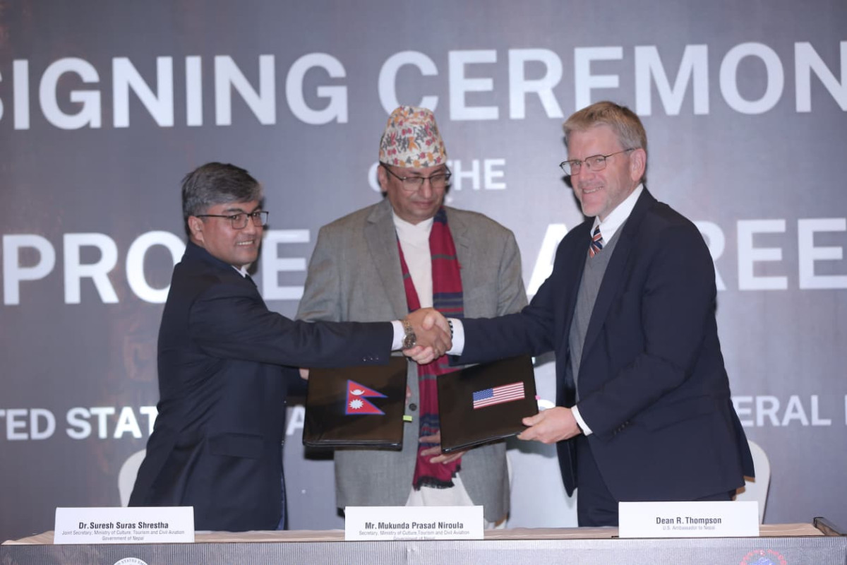 अमेरिका र नेपालबीच सांस्कृतिक सम्पदा संरक्षण सम्झौता