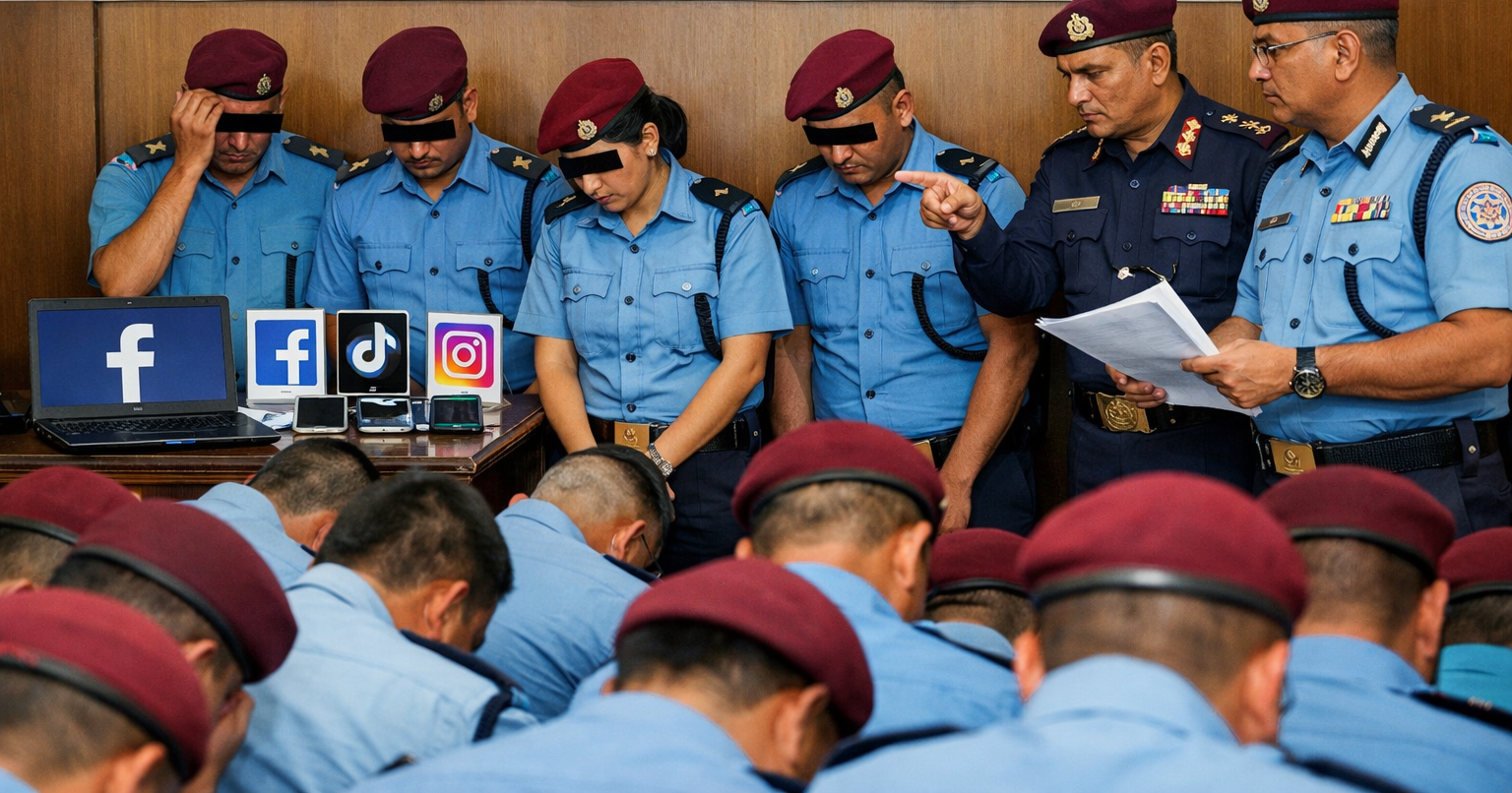 सामाजिक सञ्जाल प्रयोग सम्बन्धी नीति विपरीत कार्य गर्ने ५ सय ९९ जना प्रहरी कर्मचारीहरू कारवाहीमा