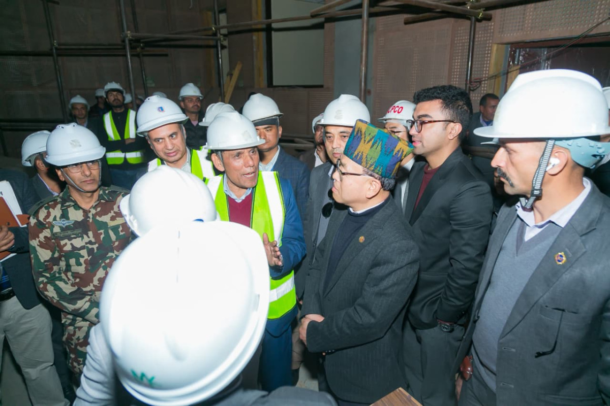 राष्ट्रिय सभा अध्यक्षद्वारा निर्माणाधीन संसद भवनको अवलोकन (तस्बिरहरु)