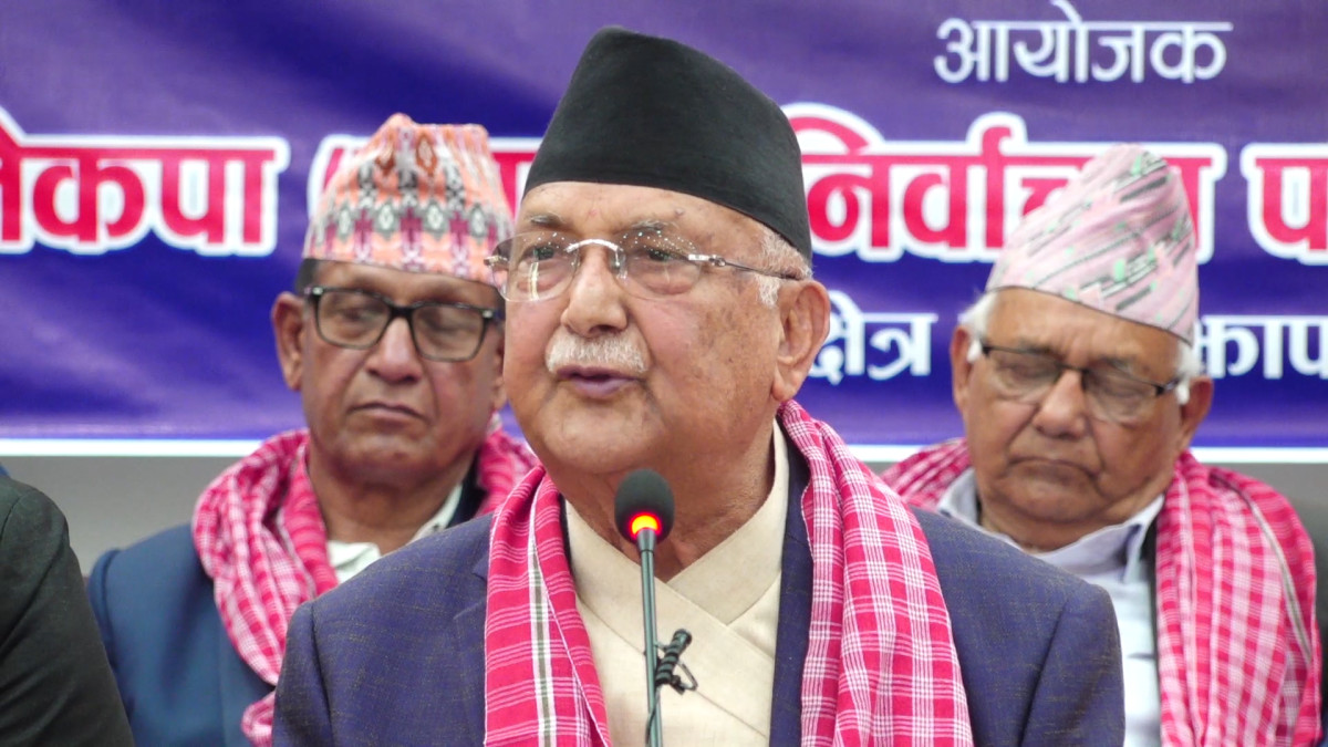 ‘देश बनाउने र जलाउनेबीचको लडाईंमा एमालेको जित अनिवार्य छ’: अध्यक्ष ओली