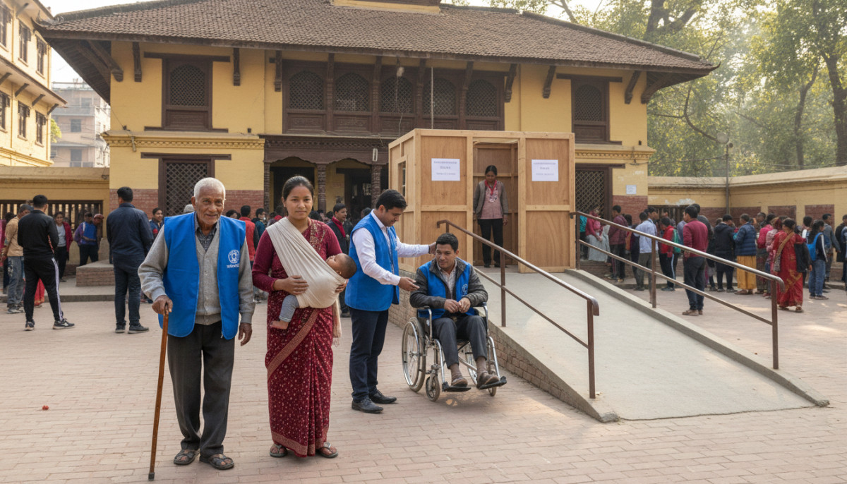 निर्वाचन आयोगले मतदान केन्द्रलाई महिला, ज्येष्ठ नागरिक तथा अपाङ्गता मैत्री बनाउने गरी आवश्यक प्रवन्ध मिलाएको बताएको छ । आयोगले यही फागुन २१ गते हुने प्रतिनिधि सभा निर्वाचनमा अशक्त, ज्येष्ठ नागरिक, अपाङ्गता भएका व्यक्ति, गर्भवती, सुत्केरी लगायतले सहज मतदान गर्ने गरि व्यवस्थापन गरिएको जनाएको हो । न्युज एजेन्सी नेपालसँग संक्षिप्त कुराकानी गर्दे आयुक्त डाक्टर जानकीकुमारी तुलाधरले मतदान गर्नबाट कसैलाई पनि बन्चित हुन नपर्ने गरि आयोगले सम्पूर्ण व्यवस्थापन गरेको जानकारी दिनुभयो । उहाँले भन्नुभयो, ‘हामीले केन्द्रदेखि जिल्लासम्म अनुगमनकर्ता अनुगमन अधिकृतको व्यवस्थापन गरेका छौँ । हामीले सुक्ष्म अनुगमनको पनि व्यवस्था गरेका छौ । हामीले कुनैपनि मतदान केन्द्रमा सबैको सहज पहुँच पुग्नुपर्छ भन्ने कुरामा आयोग दृढ छ । सोअनुसार नै मतदान केन्द्र तथा मतदान स्थलको व्यवस्थापन गरेका छौ । ज्येष्ठ नागरिक, अपांगता भएका व्यक्ति, गर्भवती महिला, सुत्केरी, यौनिक अल्पसंख्यकहरु लाइनमा बस्नु पर्दैन । उहाँहरुलाई तुरुन्तै मतदान गर्न पाउने गरी व्यवस्थापन गरिएको छ । आयोगले आम मतदातालाई सहज ढंगले मतदान गर्न पाउने गरि व्यवस्थापन गरिसकेको अवस्था छ ।’ आयुक्त तुलाधरले आममतदातालाई सहज ढंगले मतदान गर्ने व्यवस्था मिलाउने सवालमा आयोगले कुनै कसुर बाँकी नराख्ने स्पष्ट पार्नुभयो ।