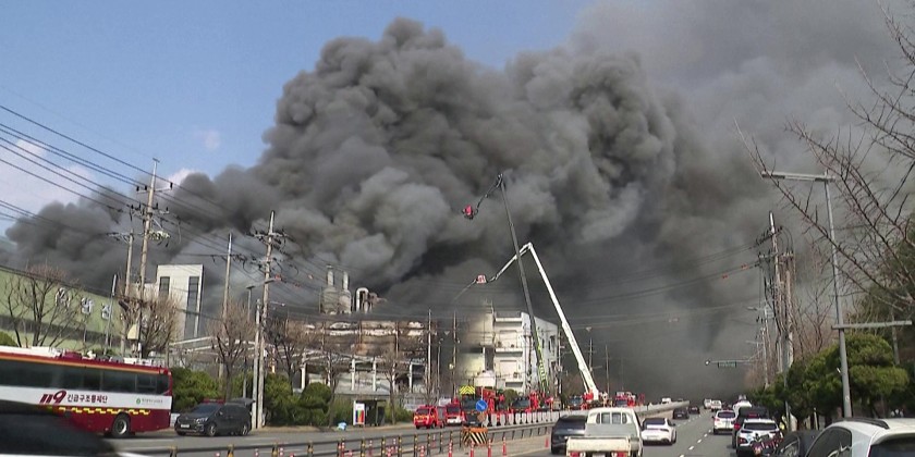 दक्षिण कोरियाको अटो पार्टस कारखानामा आगलागी हुँदा १० जनाको मृत्यु, ५९ घाइते