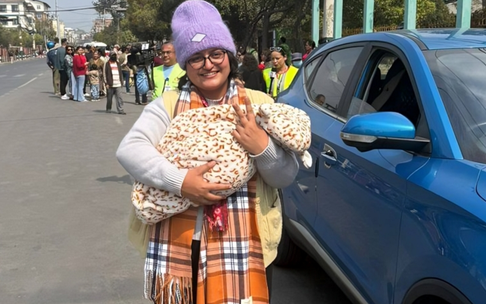 राष्ट्रिय स्वतन्त्र पार्टी (रास्वपा) की उम्मेदवार रञ्जु न्यौपाने