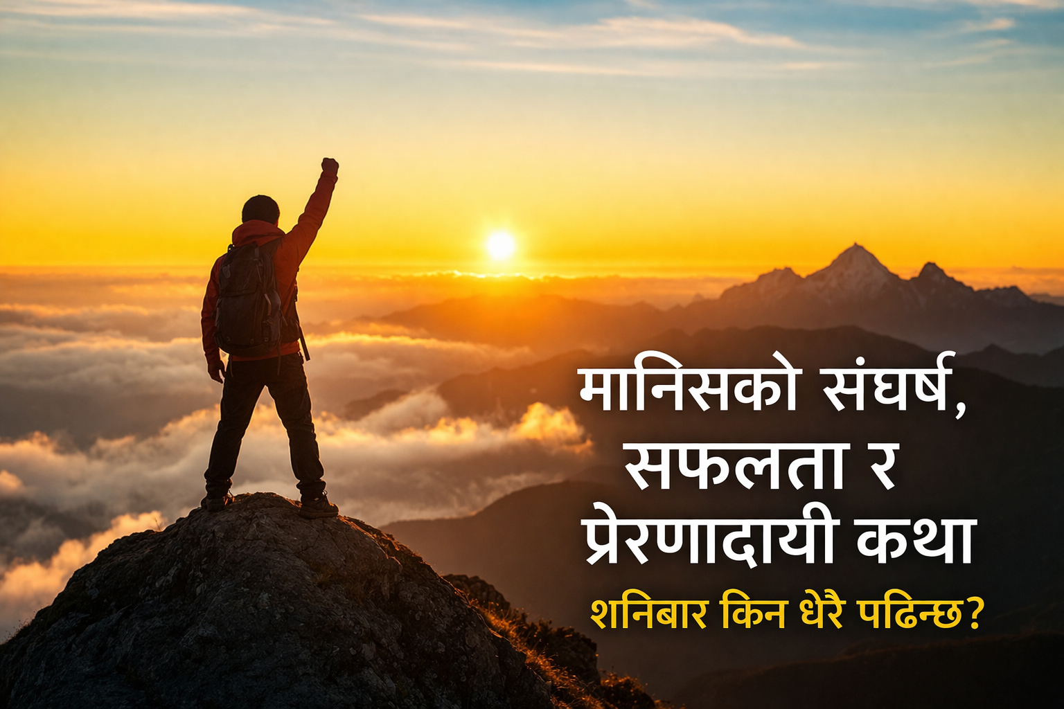 मानिसको संघर्ष, सफलता र प्रेरणादायी कथा शनिबार किन धेरै पढिन्छ?