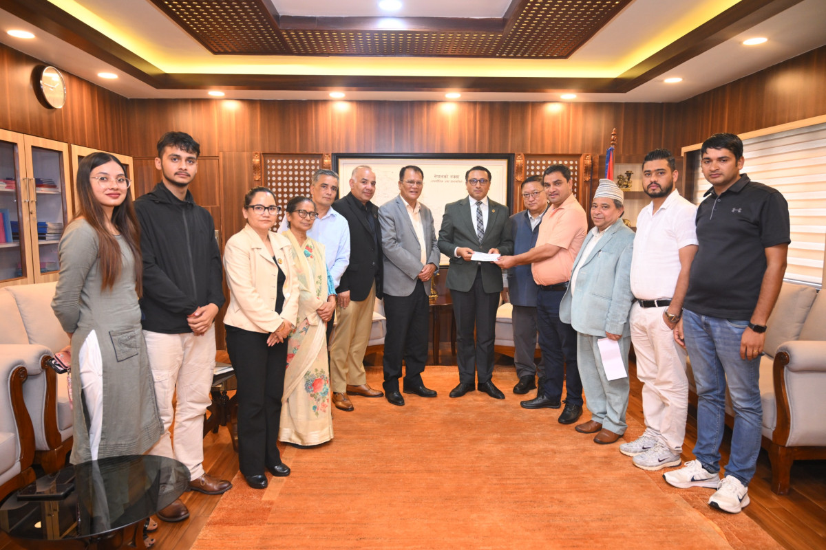 रसुवा बाढीपीडित नागरिकका लागि काँग्रेसद्वारा सरकारलाई एक करोड रुपैयाँ आर्थिक सहयोग