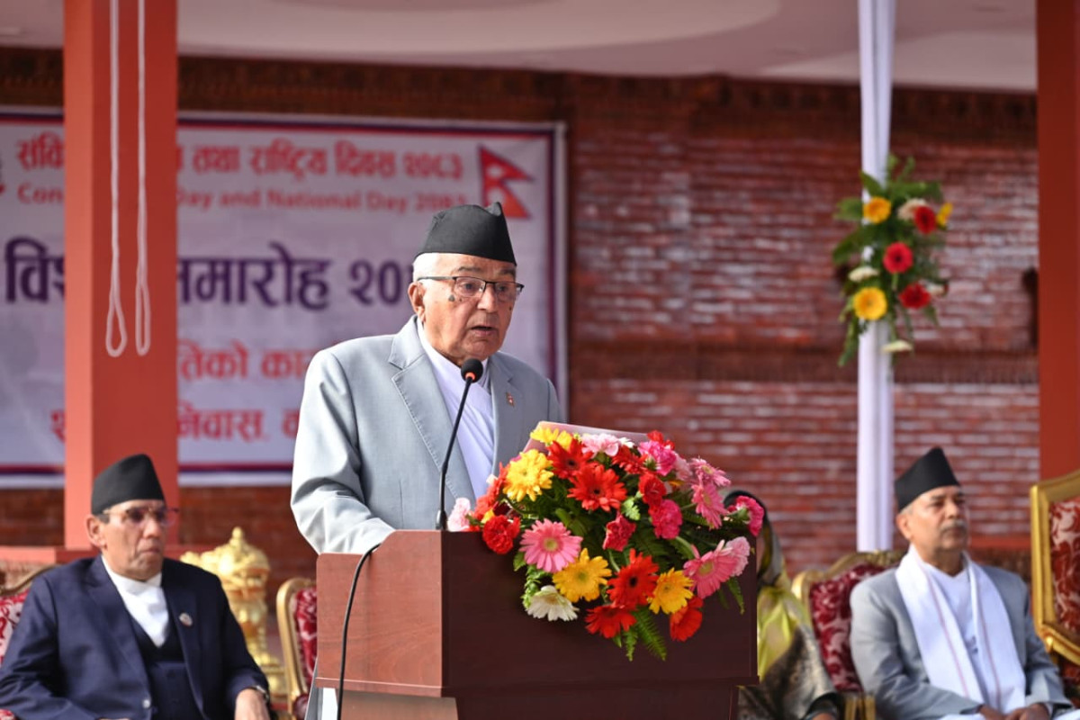 संविधान नागरिकका सपना, आशा र अधिकारको साझा प्रतिज्ञा होः राष्ट्रपति पौडेल