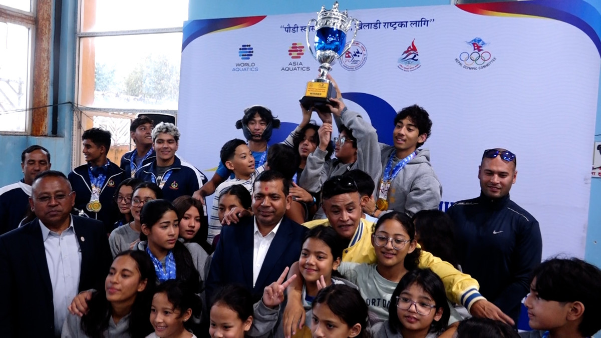 निसर्ग वाटिका एनएसए कप पौडीमा च्याम्पियन